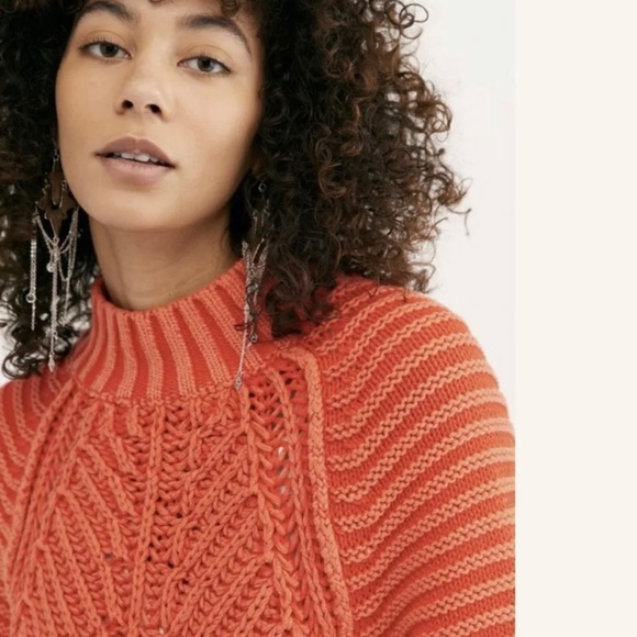 Free People Sweater Sweetheart Chunky Pullover - Picture 2 of 3